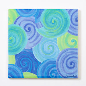 Festive Fish brand festive trivets featuring moon and shell designs, perfect for holiday table decor and protecting surfaces.