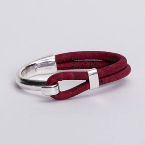 Vegan Cork Side Hook Bracelet - Down East Shop