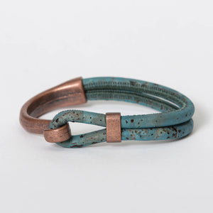 Vegan Cork Side Hook Bracelet - Down East Shop