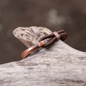 Vegan Cork Side Hook Bracelet - Down East Shop