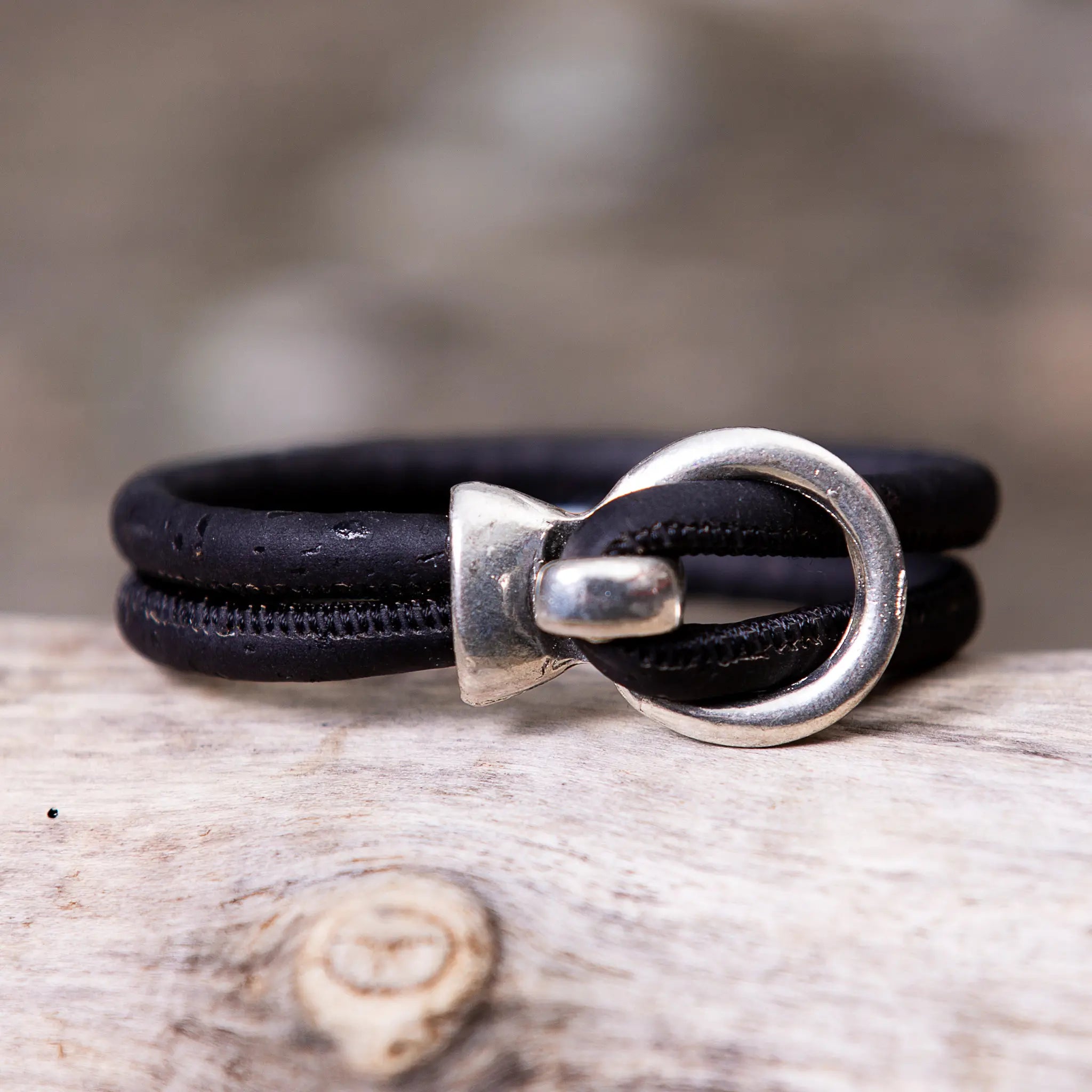 Vegan Cork Open Hook Bracelet | Maine Bracelet | Down East Shop