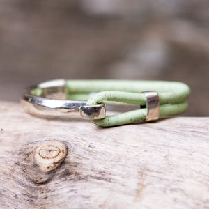 Vegan Cork Side Hook Bracelet - Down East Shop