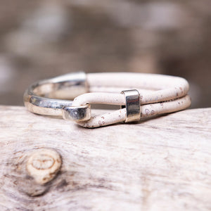 Vegan Cork Side Hook Bracelet - Down East Shop
