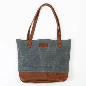 Rogue Industries Saco River Tote Bag with leather handles and durable canvas material, ideal for everyday use.