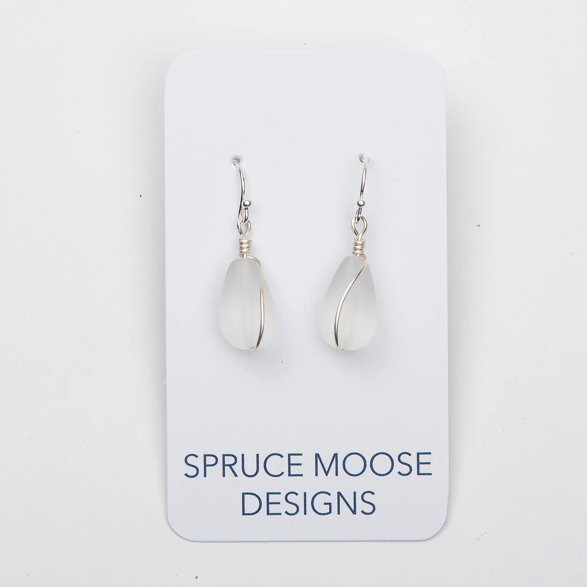Glass teardrop earrings on sale