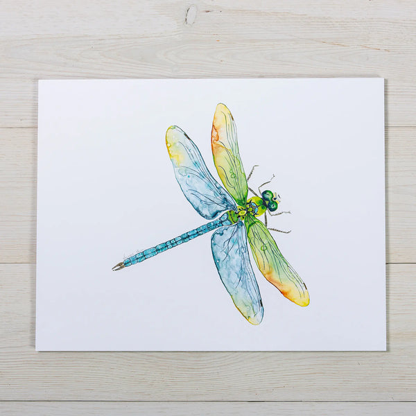 Dragonfly Watercolor Print