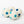 Bee Dandy white dryer balls with shades of blue polka-dots in set of 4