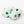 Load image into Gallery viewer, Bee Dandy white dryer balls with shades of blue polka-dots in set of 4
