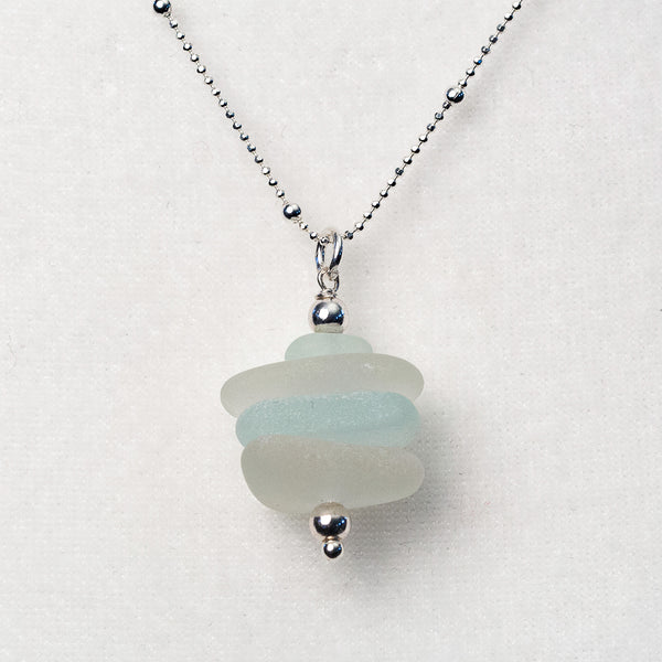 Sea Glass Cairn Necklaces