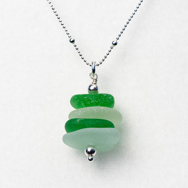 Sea Glass Cairn Necklaces