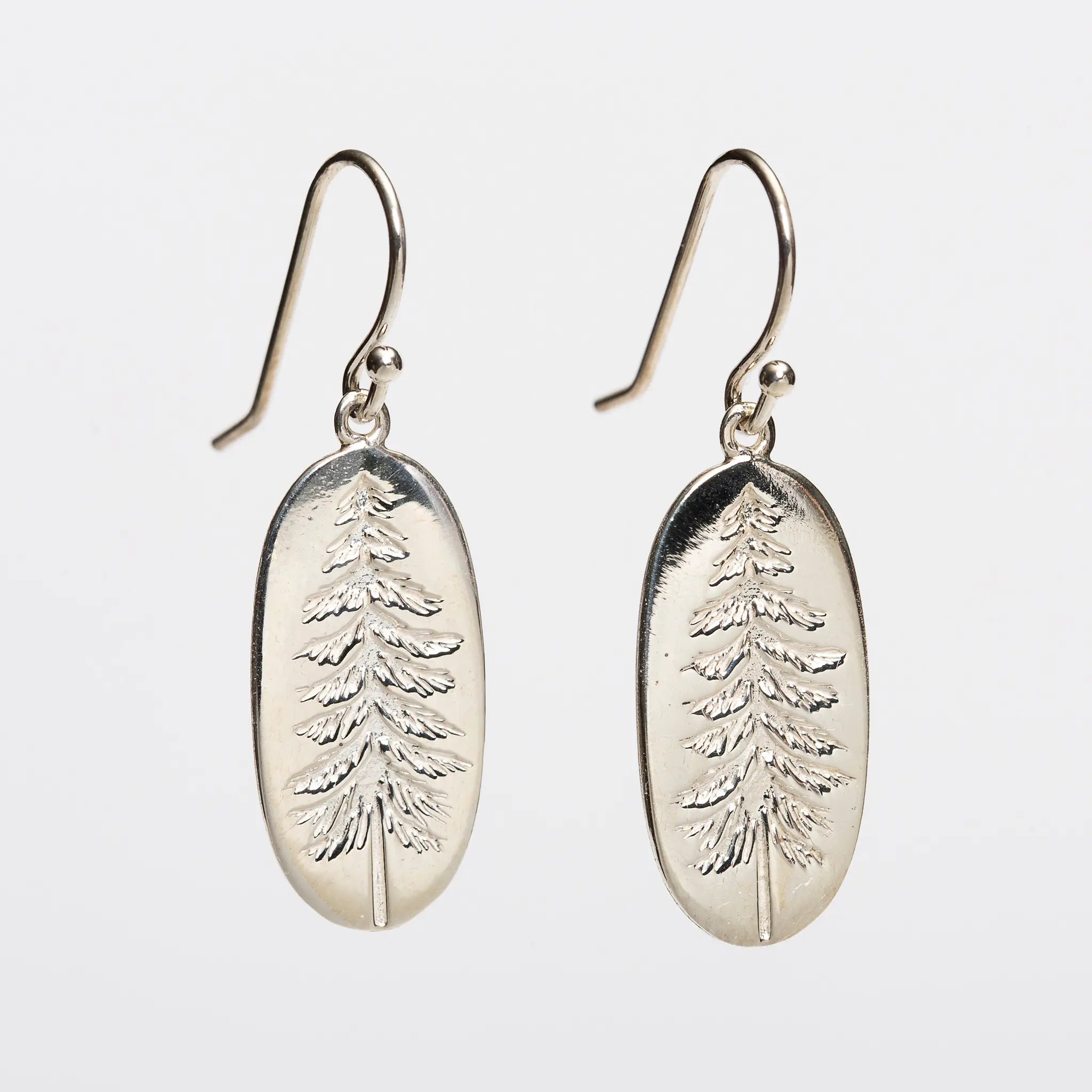 Pine Tree Earrings Sterling Silver Maine Made Earrings Down East Shop Down East Shop