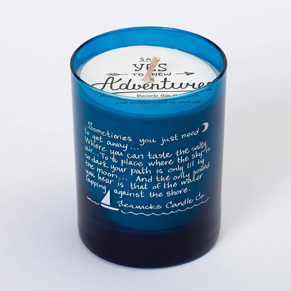 Cobalt Quote Travelers Candle